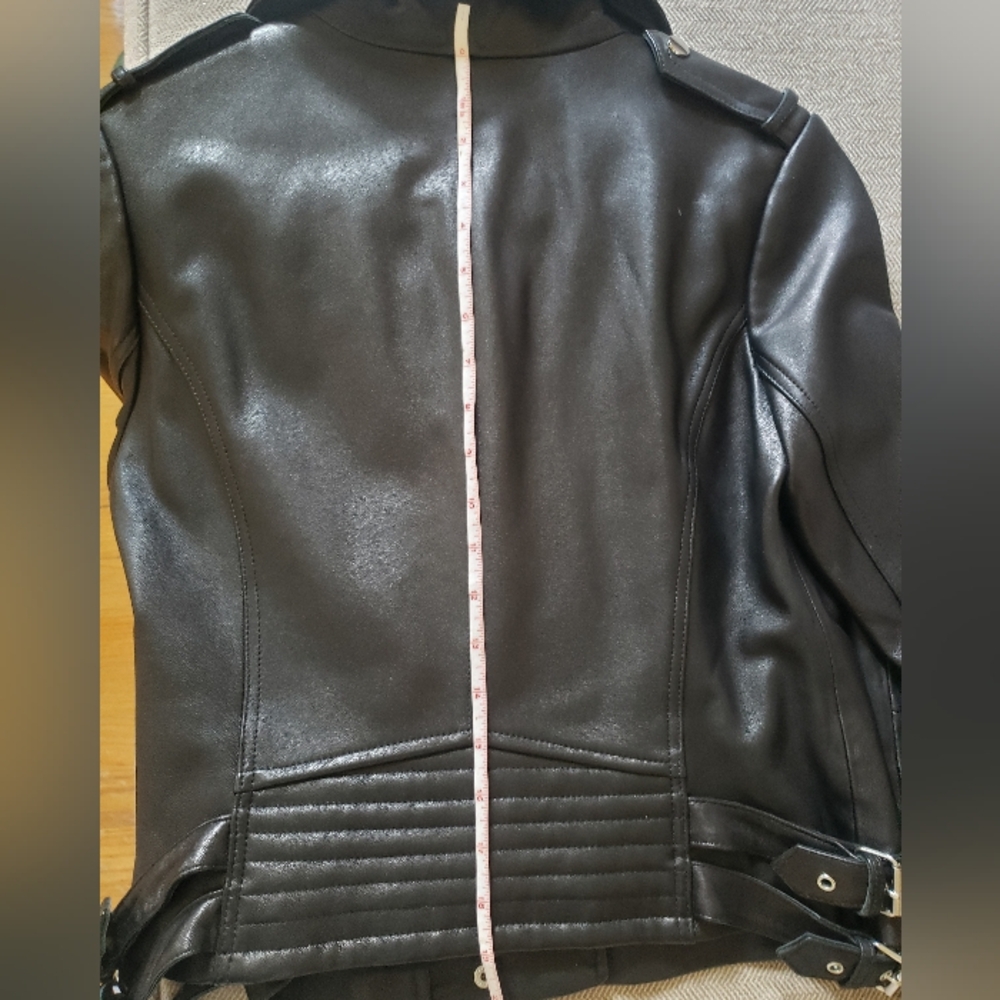 BCBGeneration Black Leather Moto Biker Jacket Sz M - Picture 10 of 11
